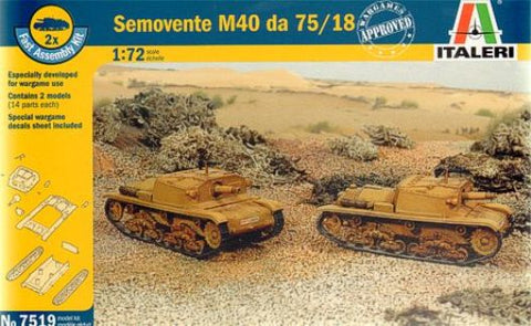 Semovente M40 DA 75/18 - 1:72 - Italeri - 7519
