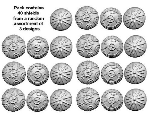Embossed Macedonian Phalangite Shields (OOP) - Crusader - RFA017