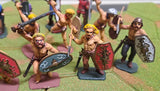 GALLIC WARRIORS INFANTRY CAVALRY PUNIC WARS - 1:32 - PAINTED (SET 5)