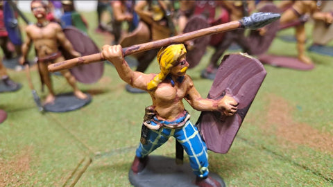 GALLIC WARRIORS INFANTRY CAVALRY PUNIC WARS - 1:32 - PAINTED (SET15)
