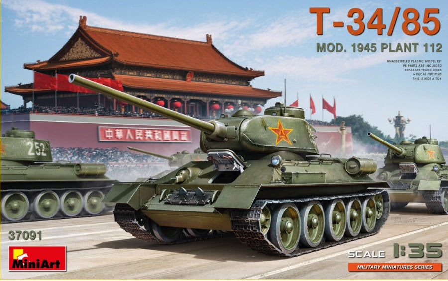 MiniArt 37091 - Chinese T-34/85 MOD. 1945. PLANT 112 - 1/35