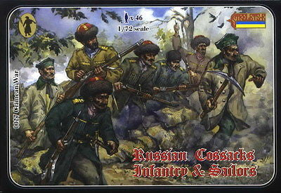 Crimean Russian Cossacks infantry & sailors - 1:72 - Strelets - 027