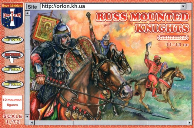 Orion - 72033 - Russ mounted knights (Druzhina) - 1:72