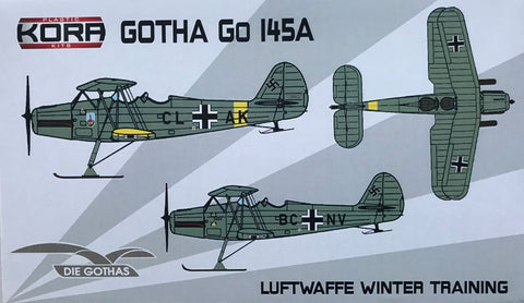 Kora 72106 - Gotha Go-145A Luftwaffe Winter Training on ski's - 1:72