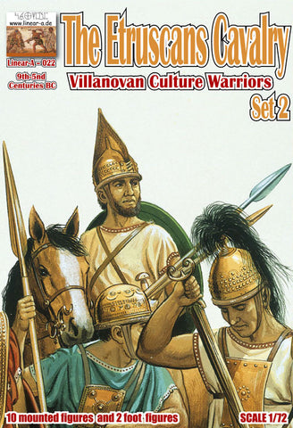Etruscan Cavalry "Villanovan" 9°-5° Cent BC Set 2 - 1;72 - Linear-A - 022 - @