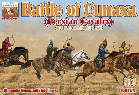 Linear-A - 036 - Battle of Cunaxa 401B.C. Set 3 "Persian Cavalry" - 1:72