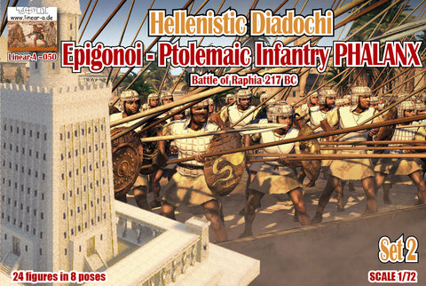 Linear-A - 050 - HELLENISTIC DIADOCHI EPIGONOI PTOLEMAIC INFANTRY PHALANX - 1:72