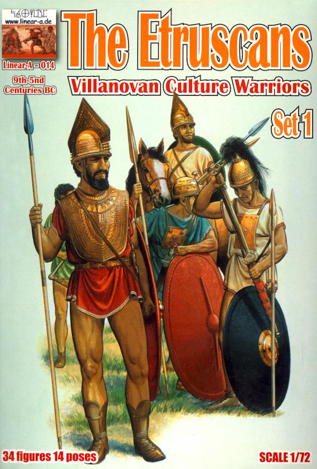 Linear-A - 014 - The Etruscans Villanovan culture warriors set 1 - 1:72