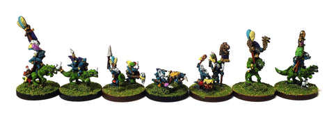 Lizardmen Characters - 10mm - Warmaster - PAINTED - CP@
