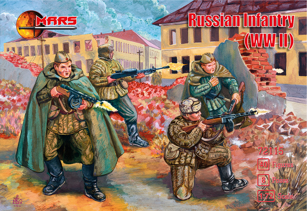 Mars - 72115 - Russian Infantery WWII - 1:72