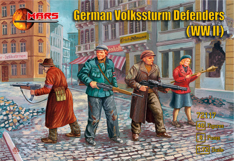 Mars - 72117 - German Volkssturm Defenders (WWII) - 1:72 - @