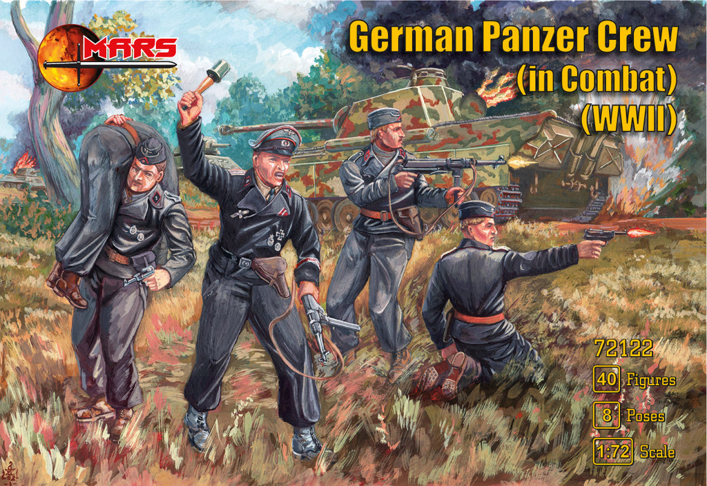 Mars - 72122  - German Panzer crew in combat (WWII) - 1:72
