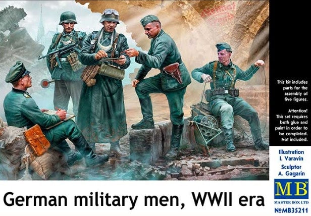 Master Box - 35211 - German Military Men, WWII era - 1:35