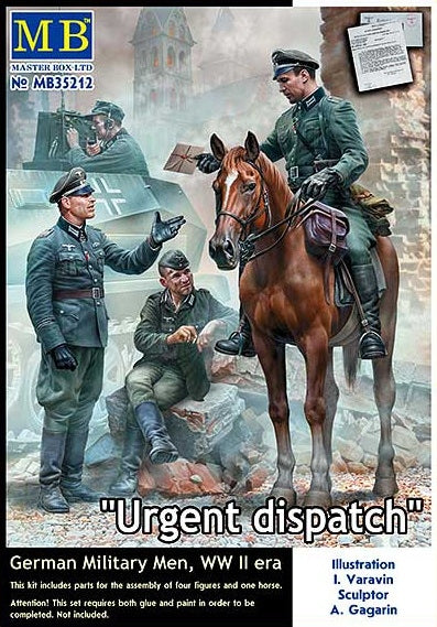 Master Box - 35212 - WWII Urgent Dispatch. German Military Men - 1:35