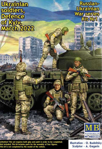 Master Box - 35223 - Ukrainian Soldiers, Defence of Kyiv, March 2022 - 1:35