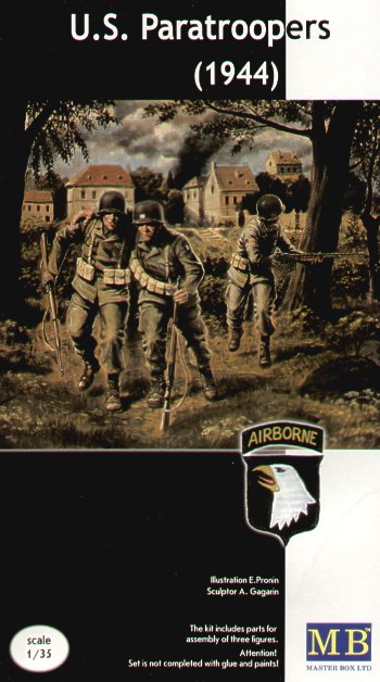 Master Box - 3511 - U.S. Paratroopers 1944 - 1:35