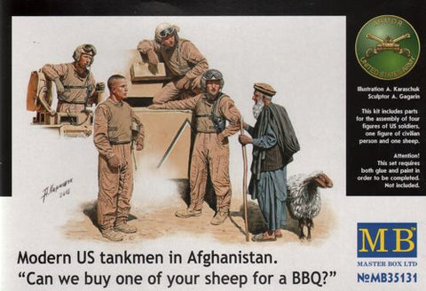 Master Box - 35131 - Modern U.S. Tankmen in Afghanistan - 1:35
