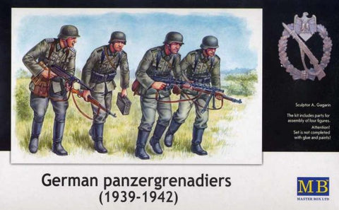 Master Box - 3513 - 4 German (WWII) Panzergrenadiers 1942 - 1945 - 1:35