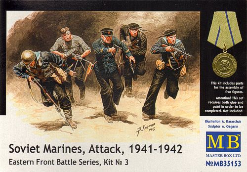 Master Box - 35153 - Soviet Marines, Attack, 1941-1942 - 1:35
