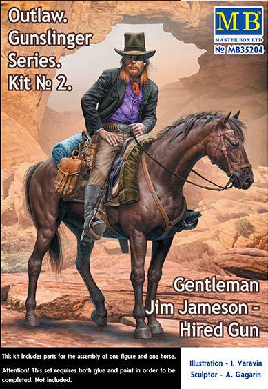 Master Box - 35204 - Outlaw Gunslinger 2 Gentleman Jim Jameson - 1:35