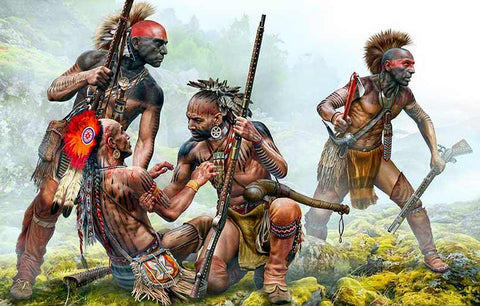 Protective Circle Indian Wars series, XVIII century - 1:35 - Master Box - 35209