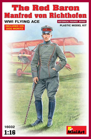 Mini Art - 16032 - The Red Baron - Manfred von Richthofen, WWI Flying Ace - 1:16