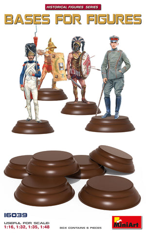 Mini Art - 16039 - Bases for figures 6 Pieces - 1:16