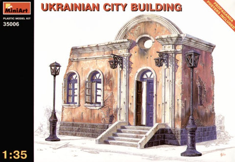 Ruined Ukrainian City Building - 1:35 - Mini Art - 35006