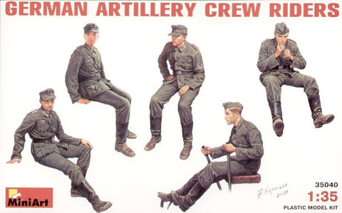 German (WWII) Artillery Crew Riders - 1:35 - Mini art - 35040