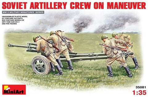 Miniart 35081 - Soviet Artillery Crew on Maneuvere - 1:35