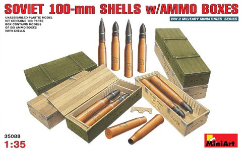 Mini Art - 35088 - Soviet 100mm Shells with ammunition boxes - 1:35