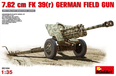 Mini Art - 35104 - 7.62 cm F.K. 39 German Field Gun - 1:35