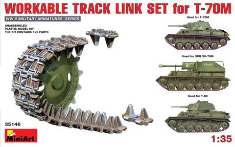 Mini Art - 35146 - Workable Track Link Set for Soviet T-70M Light Tank - 1:35