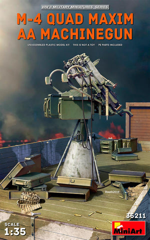 Mini Art - 35211- M-4 QUAD MAXIM AA MACHINE GUN - 1:35