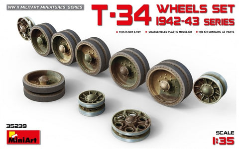 Mini Art - 35239 - Soviet T-34 Wheels Set 1942-43 Series - 1:35