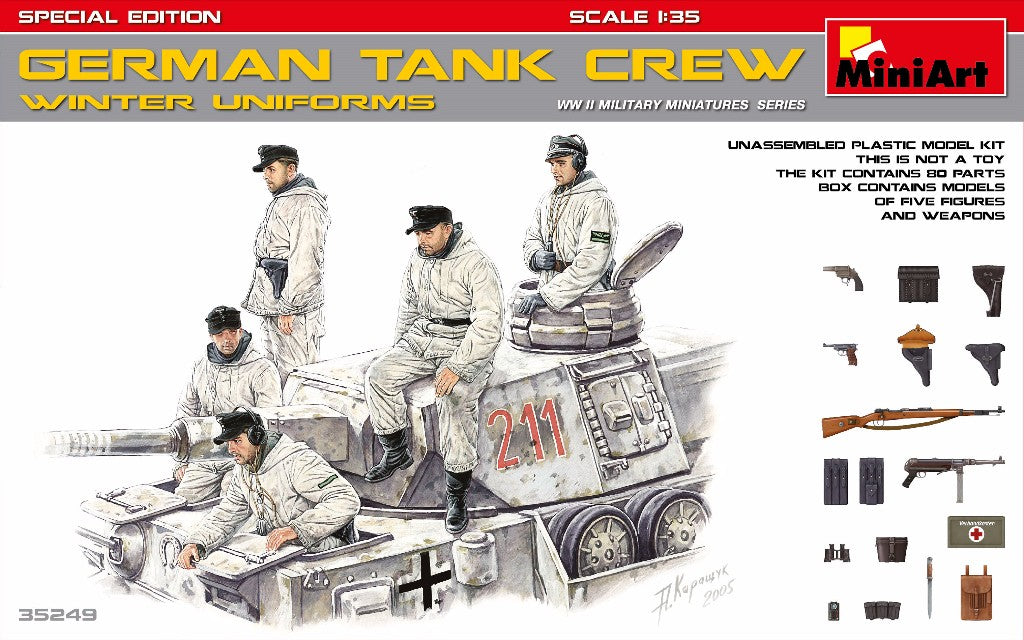 Mini Art - 35249 - German Tank Crew in winter uniforms (WWII) - 1:35