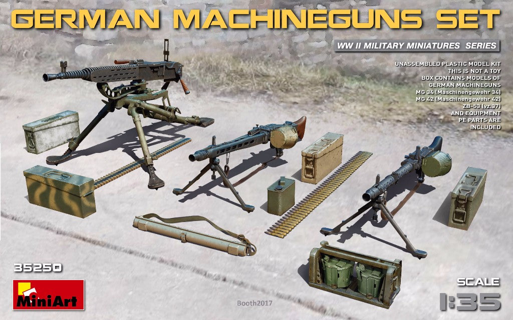 Mini Art - 35250 - German Machine Gun set - 1:35