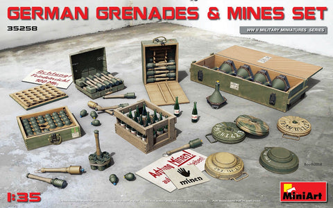 Mini Art - 35258 - GERMAN GRENADES & MINES SET - 1:35