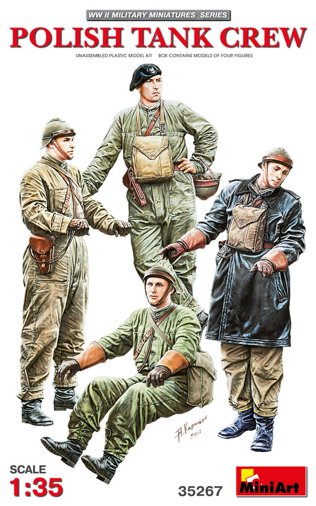 Mini Art - 35267 - Polish tank crew x 4 (WWII) - 1:35