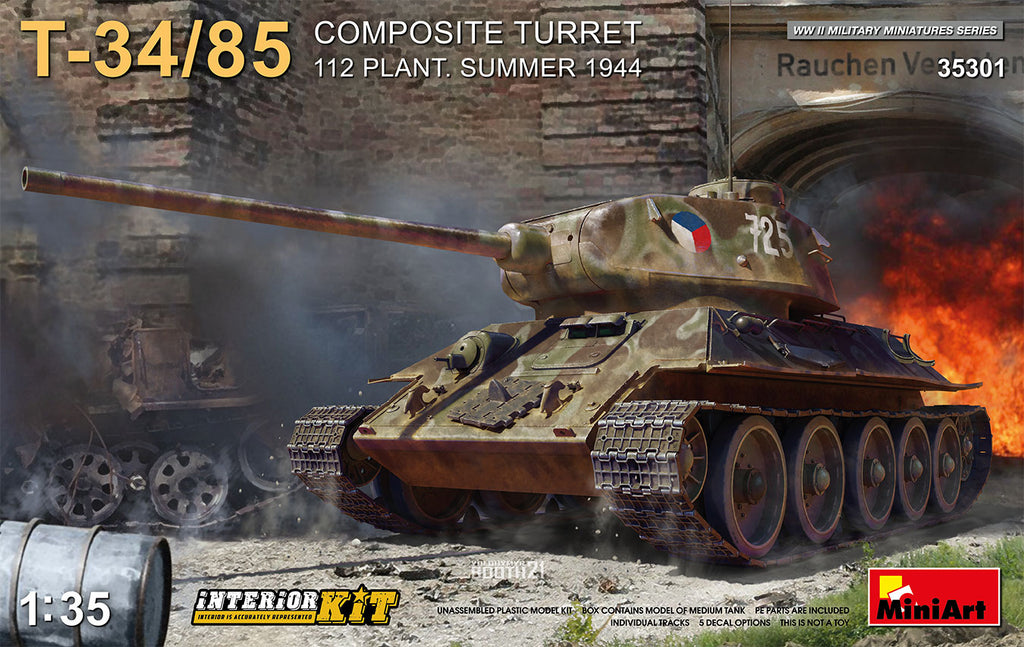 MINIART - 35301 - SOVIET T-34/85 COMPOSITE TURRET - 1:35