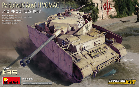 Mini Art - MT35305 - Pz.Kpfw.IV Ausf.H Vomag. MID PROD. JULY 1943 - 1:35
