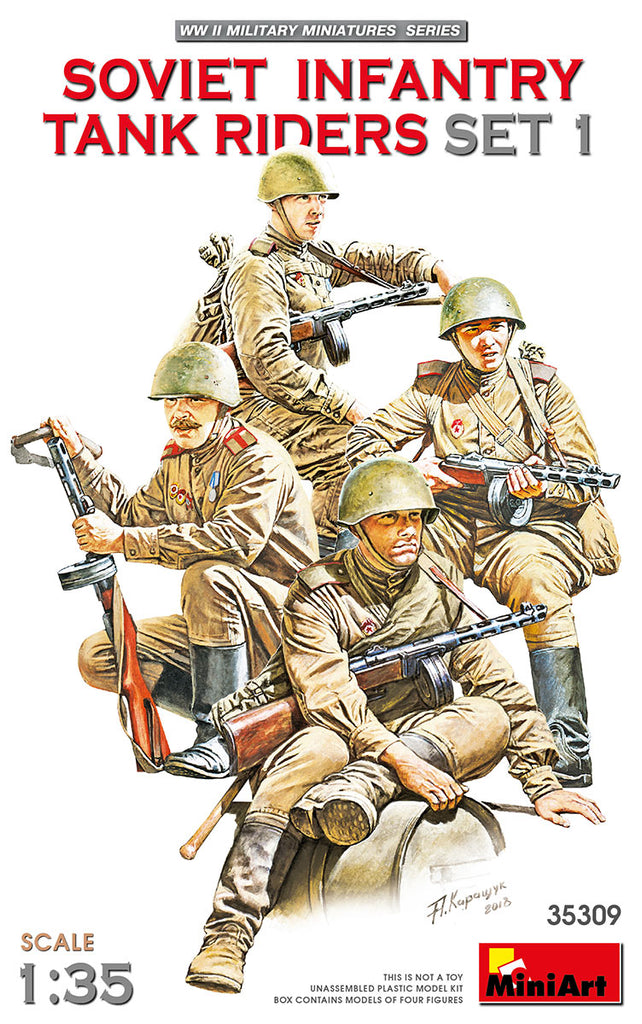 Mini Art - 35309 - SOVIET INFANTRY TANK RIDERS SET 1 (WWII) - 1:35