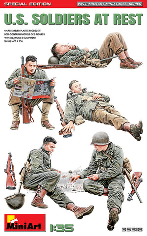 U.S. SOLDIERS AT REST. SPECIAL EDITION - 1:35 - Mini Art - 35318