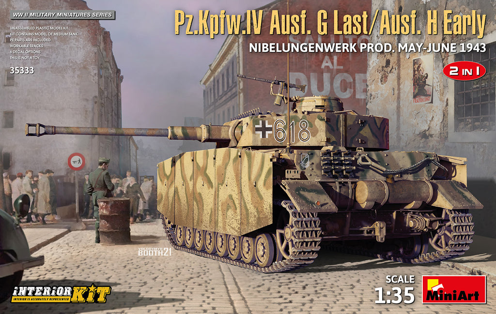 Mini Art - 35333 - Pz.Kpfw.IV Ausf. G Last/Ausf. H Early - 1:35