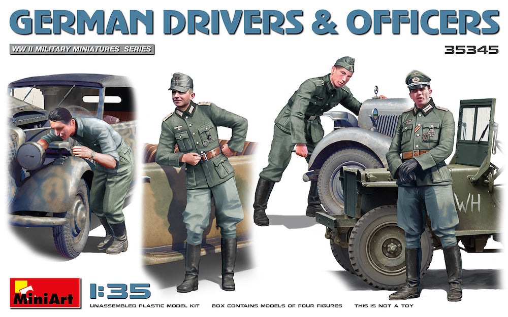 Mini Art - 35345 - GERMAN DRIVERS & OFFICERS - 1:35