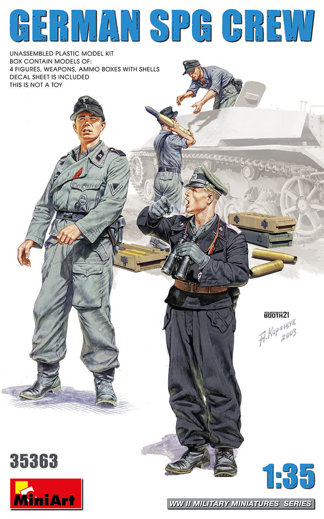 Tamiya - 35363 - GERMAN SELF PROPELLED GUN CREW - 1:35