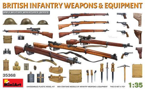 Mini Art - 35368 - BRITISH INFANTRY WEAPONS & EQUIPMENT WWII - 1:35