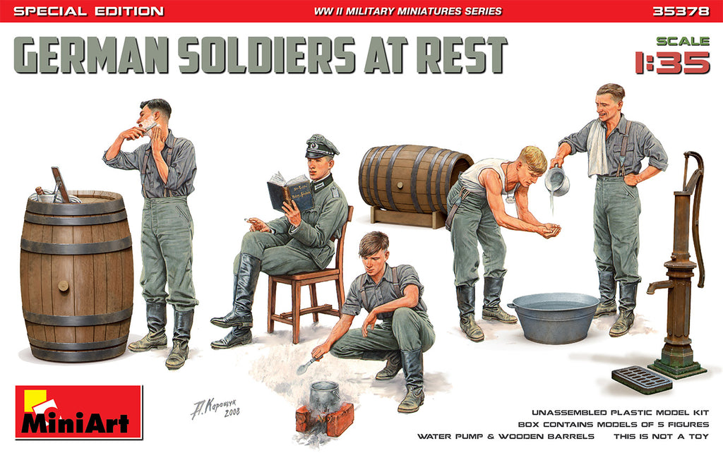Mini Art - 35378 - GERMAN SOLDIERS AT REST - 1:35