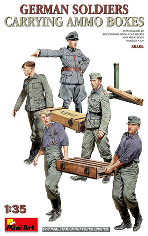 Mini Art - MT35384 - GERMAN SOLDIERS CARRYING AMMUNITION BOXES - 1:35