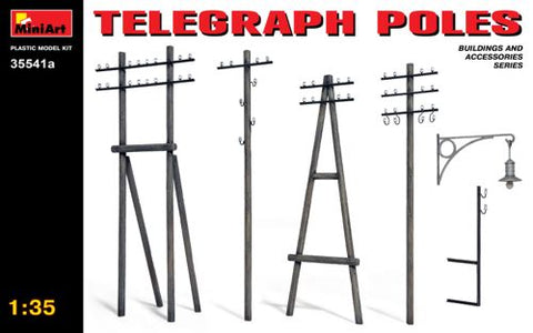 Telegraph Poles. This kit contains 124 parts - Mini Art - 35541A - 1:35